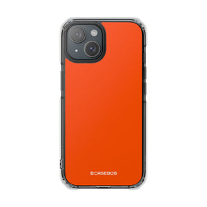 International Orange | Phone Case for iPhone (Clear Impact Case - Magnetic)