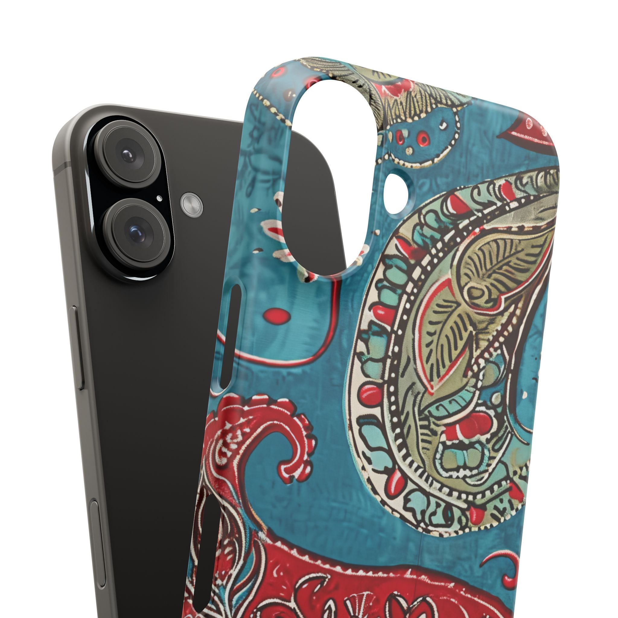 Vintage Paisley Elegance iPhone 16 - Slim Phone Case