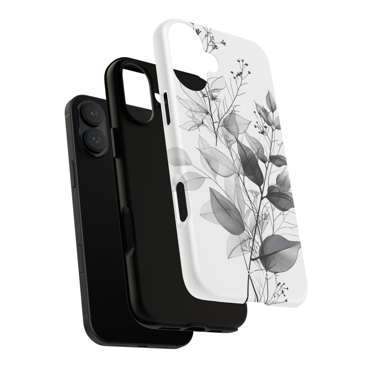 Botanical Elegance in Monochrome - for iPhone 16