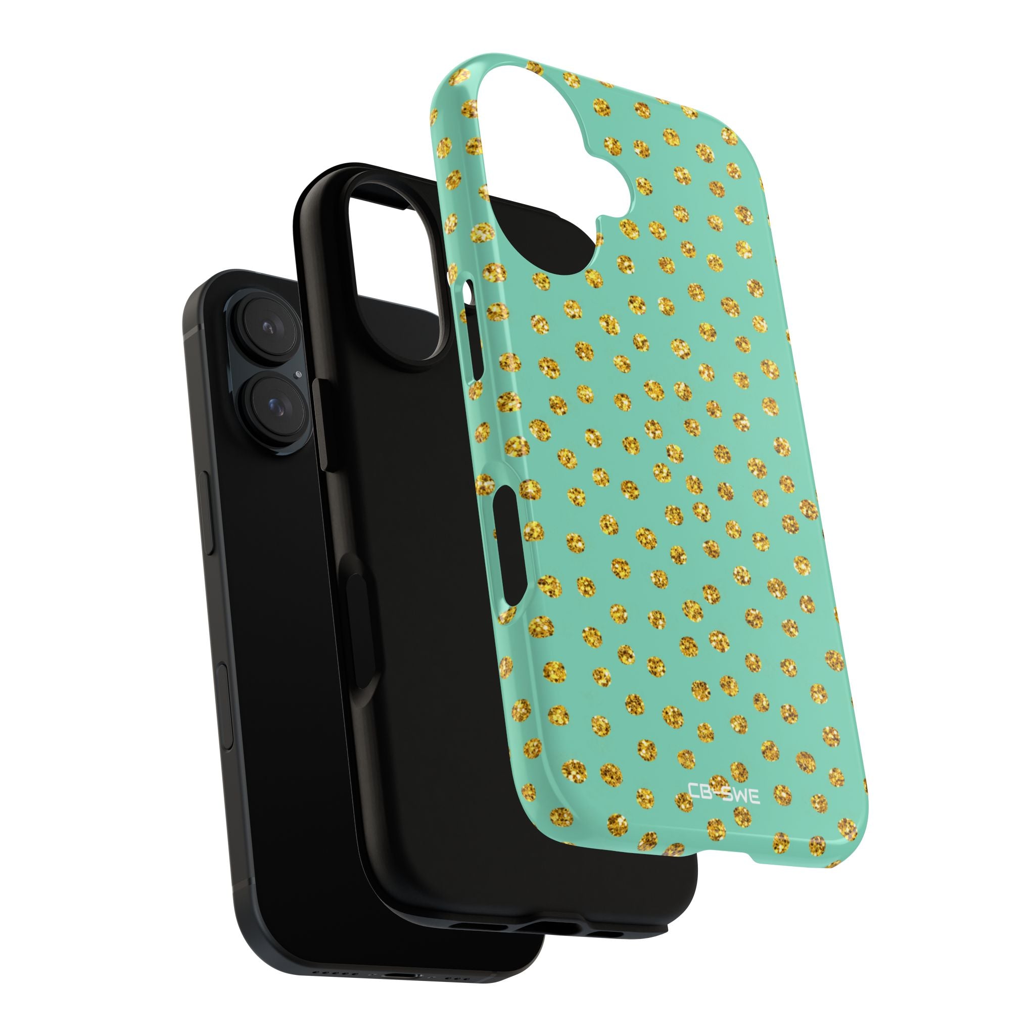 Golden Dots Dance - iPhone Case