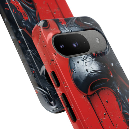 Chaotic Red Surge Google Pixel 9 - Tough Phone Case