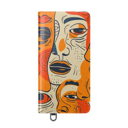 Overlapping Faces - Samsung S25 Ultra Case - Wallet