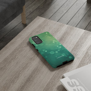 Green Dot Matrix - Protective Phone Case