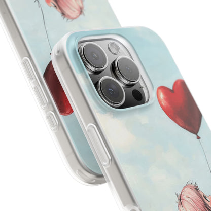 Heart Balloon Glow iPhone 16 Pro Case - Soft