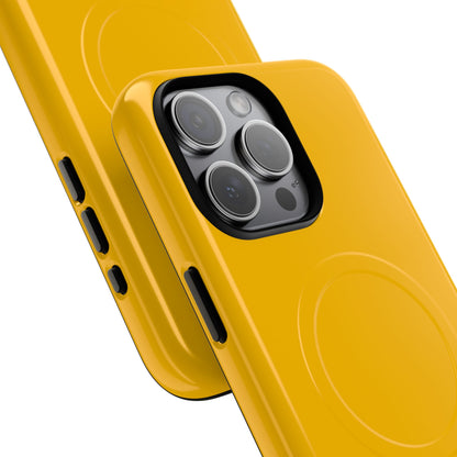 Amber Yellow - Tough + MagSafe® iPhone 15 Phone Case