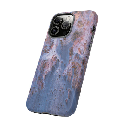 Blue Ice Ink Art iPhone Case (Protective) Phone Case