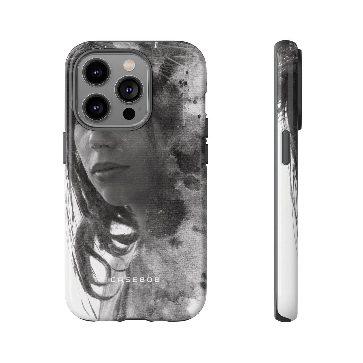 Portrait Lady Phone Case - Protective Phone Case