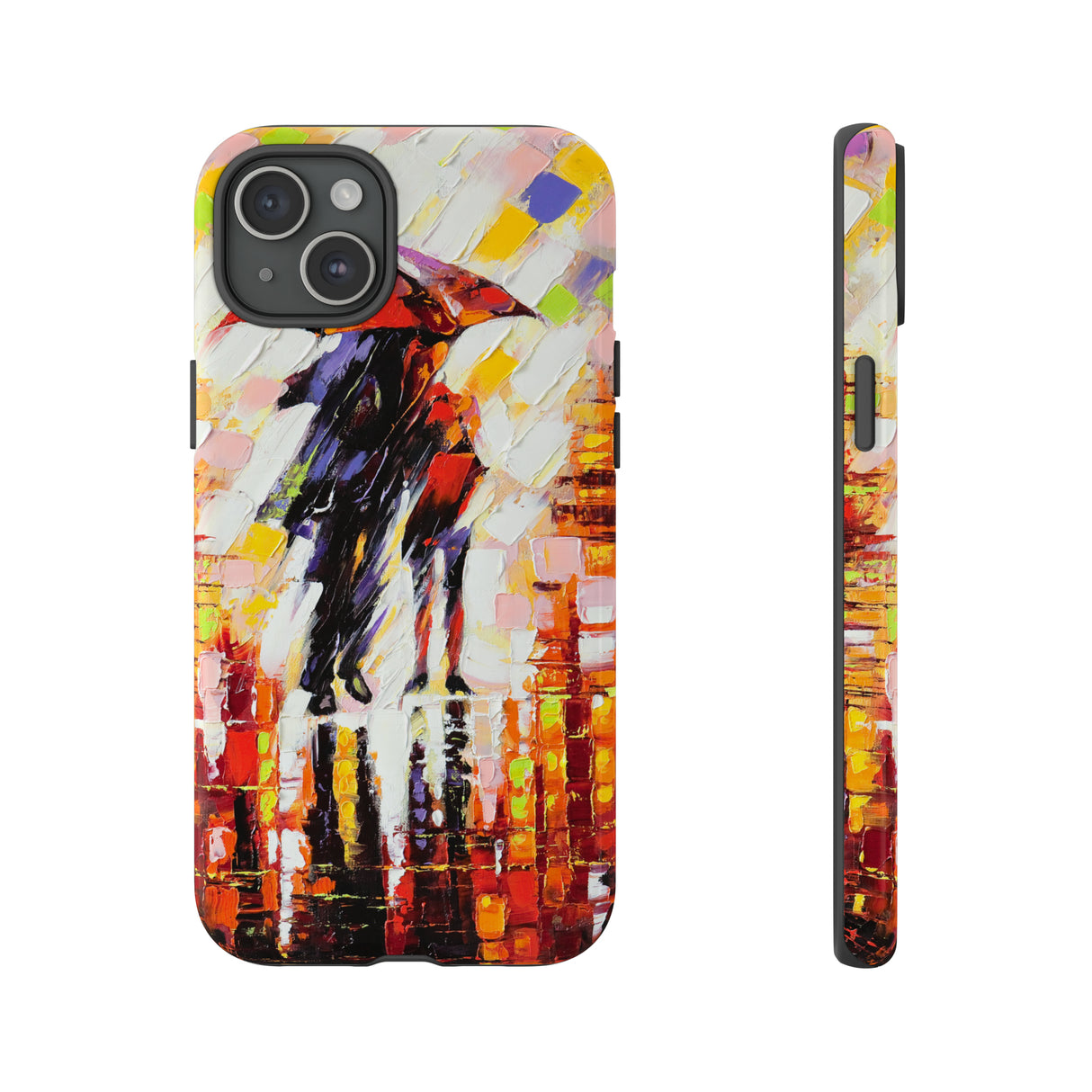 Oil Panting - Enamoured under Umbrella - Protective Phone Case