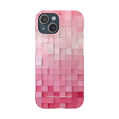 Gradient Pink Mosaic iPhone 15 - Slim Phone Case