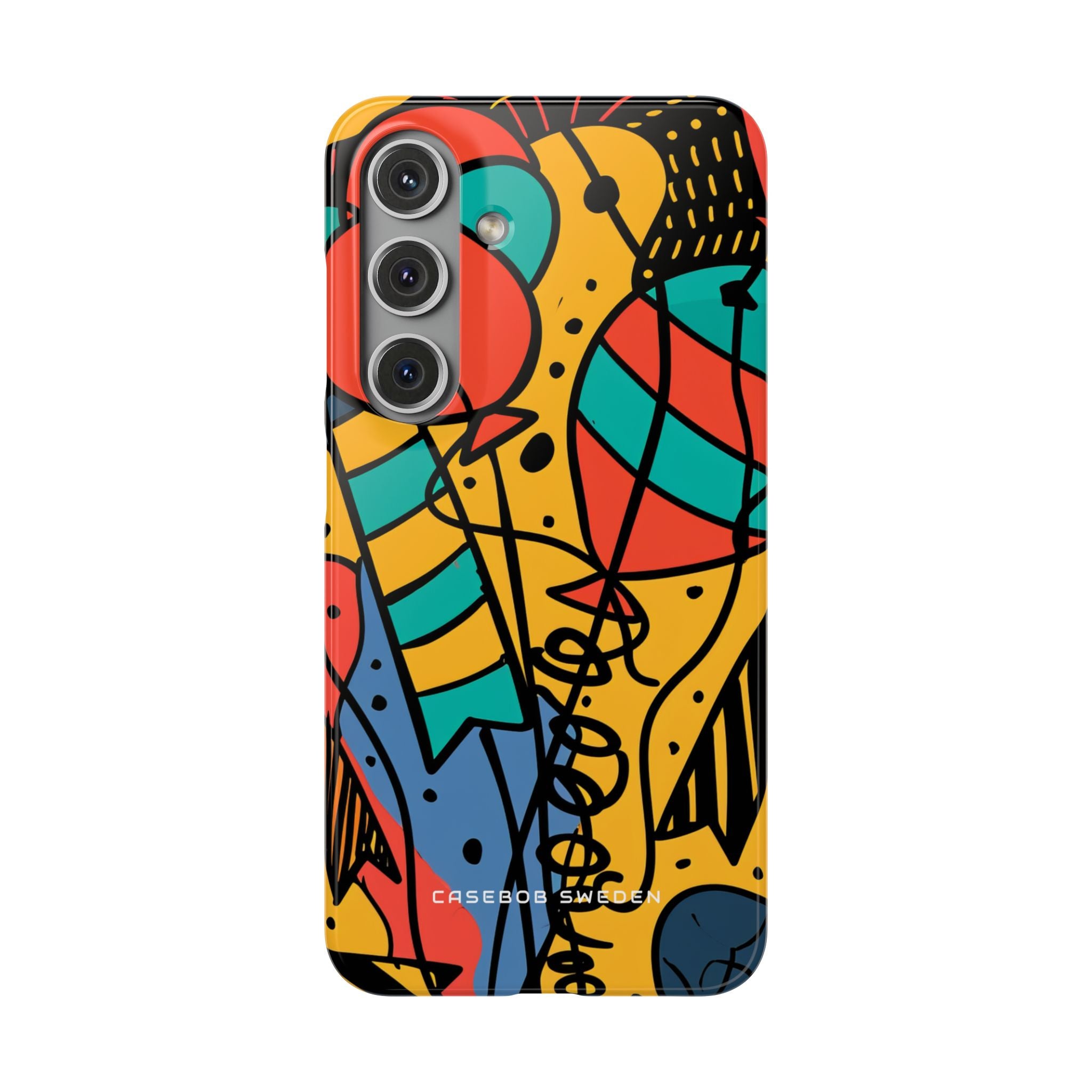 Playful Lines in Motion Samsung S24 - Slim Phone Case