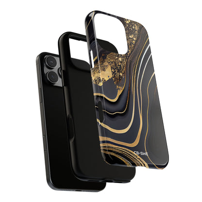 Elegant Gold Streams - iPhone Case