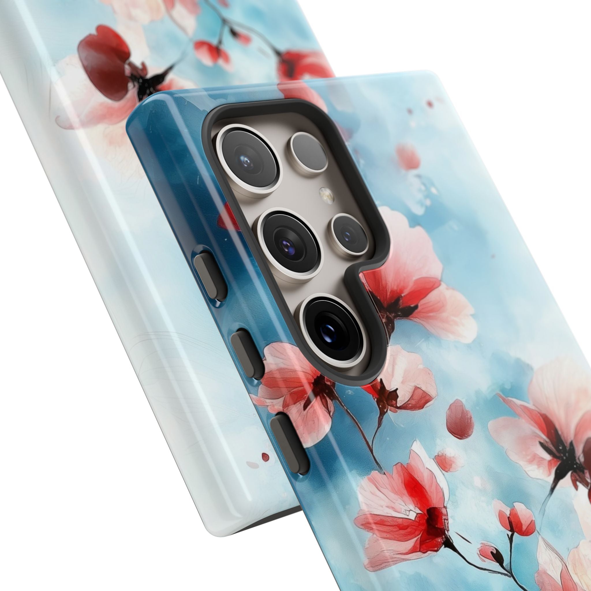 Pink Blossom Drift Samsung S24 Ultra Case - Tough