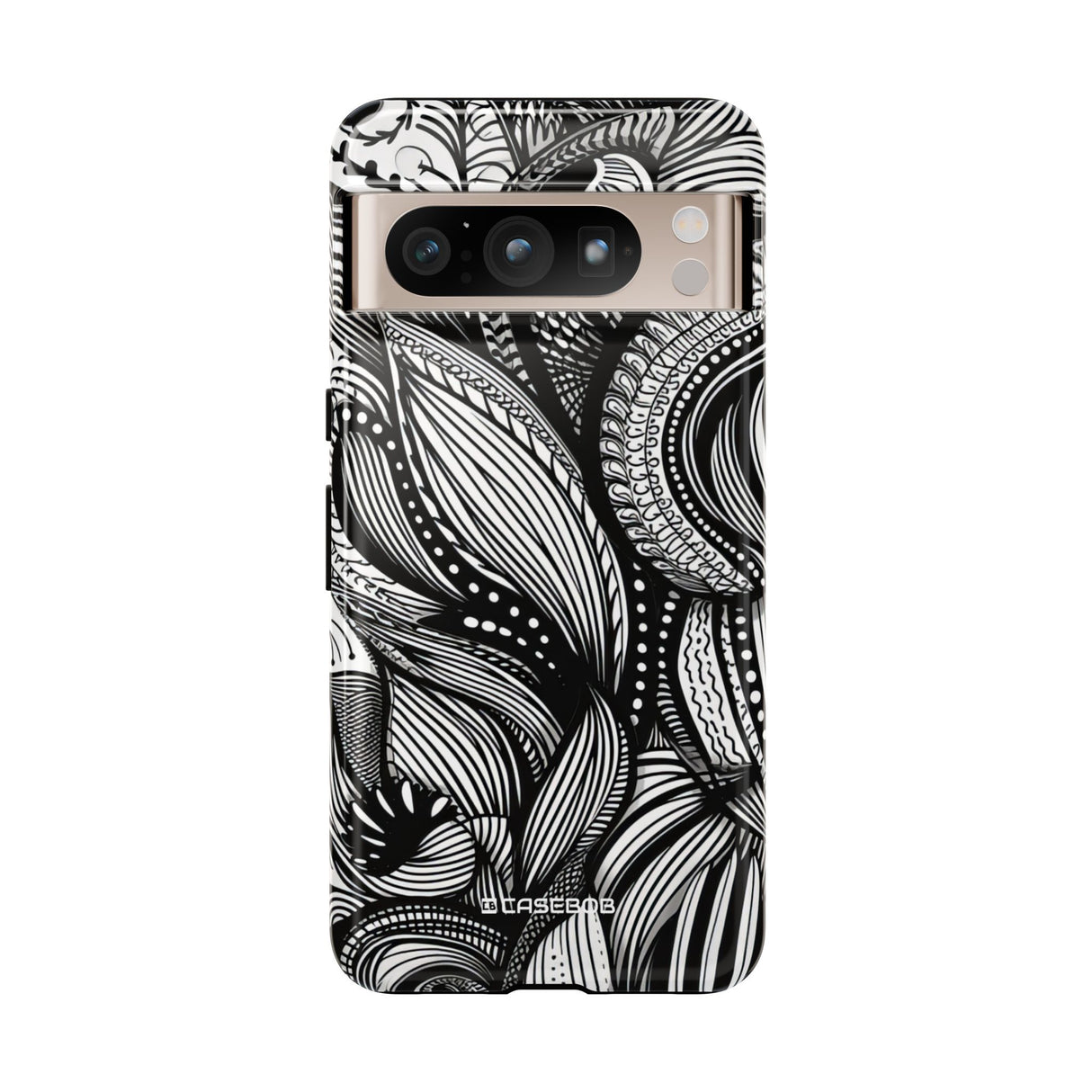 Fluid Monochrome: Intricate Patterns - for Google Pixel 8