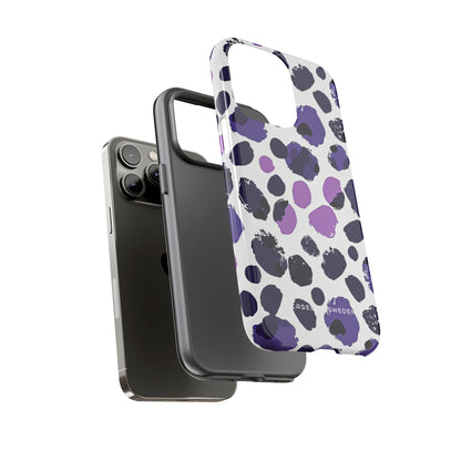 Purple Inkblots iPhone 14 - Tough Phone Case