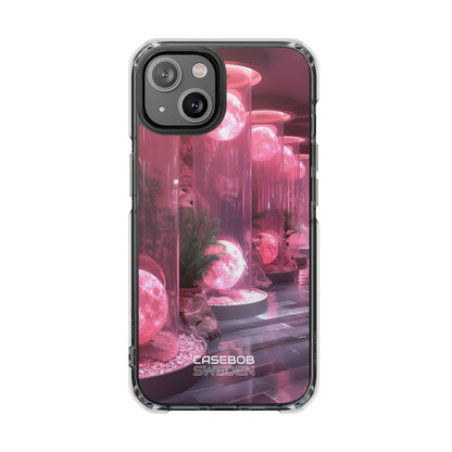 Futuristic Moon Garden iPhone 14 - Impact Clear+