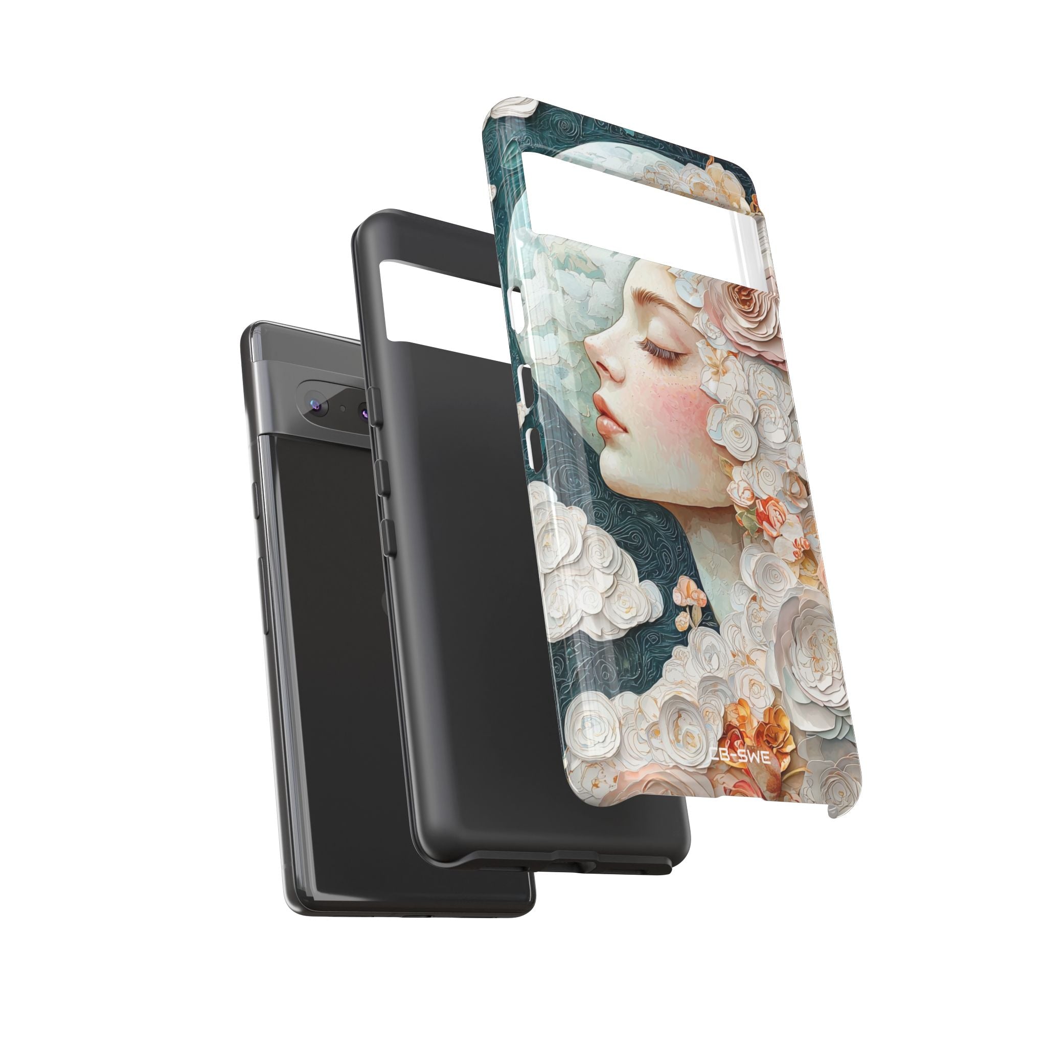 Moon Embraces Flowers - Google Pixel Case