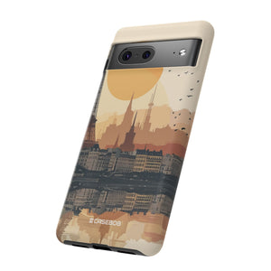 Parisian Sunset Serenity | Protective Phone Case for Google Pixel