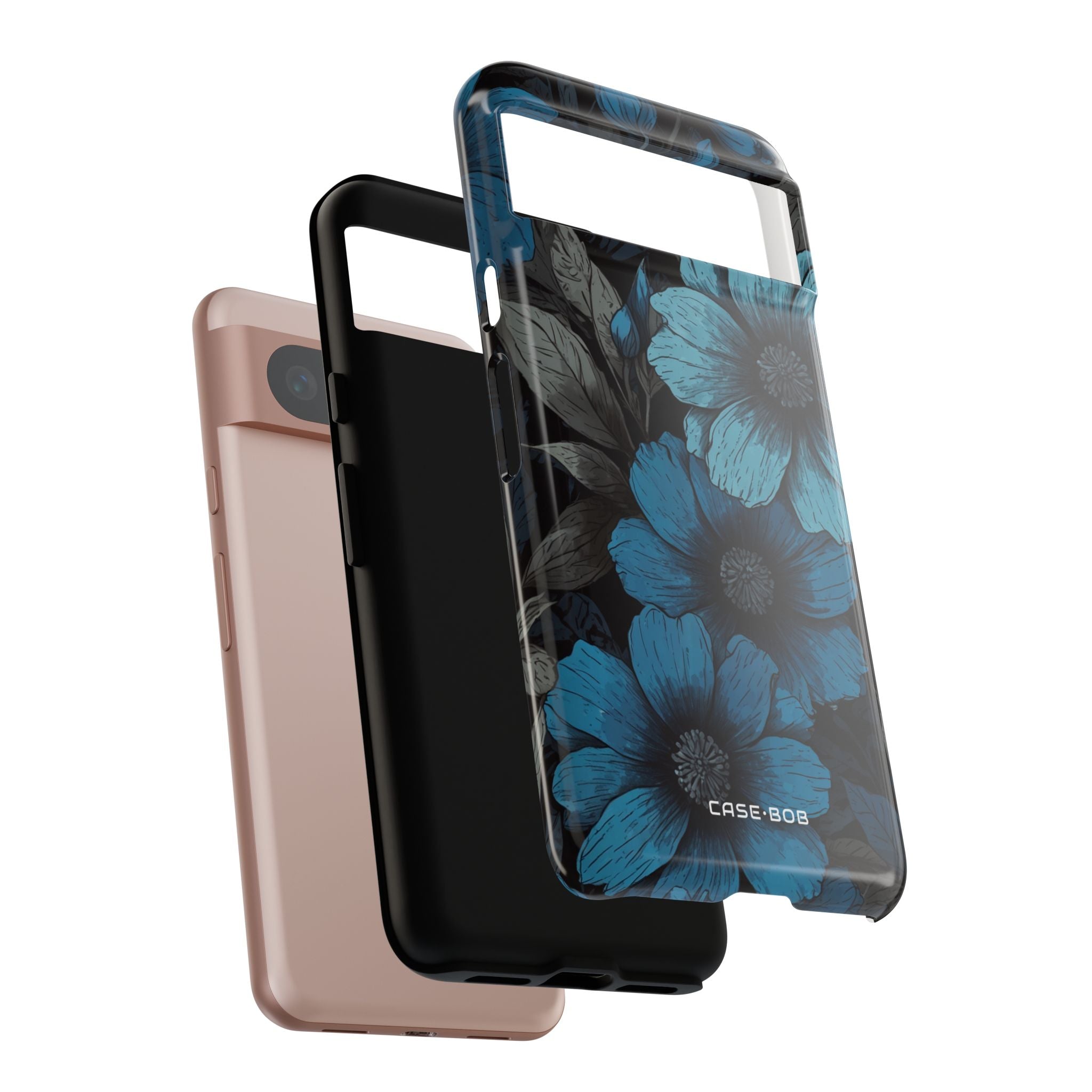 Blue Petal Radiance Google Pixel 8 Case - Tough