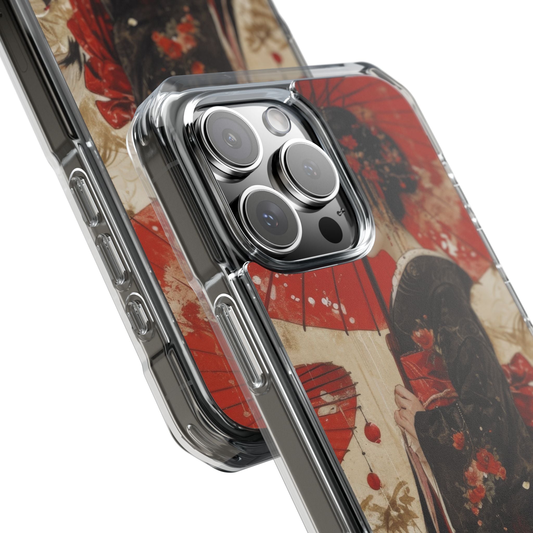 Scarlet Crane Dreams iPhone 16 - Impact Clear+