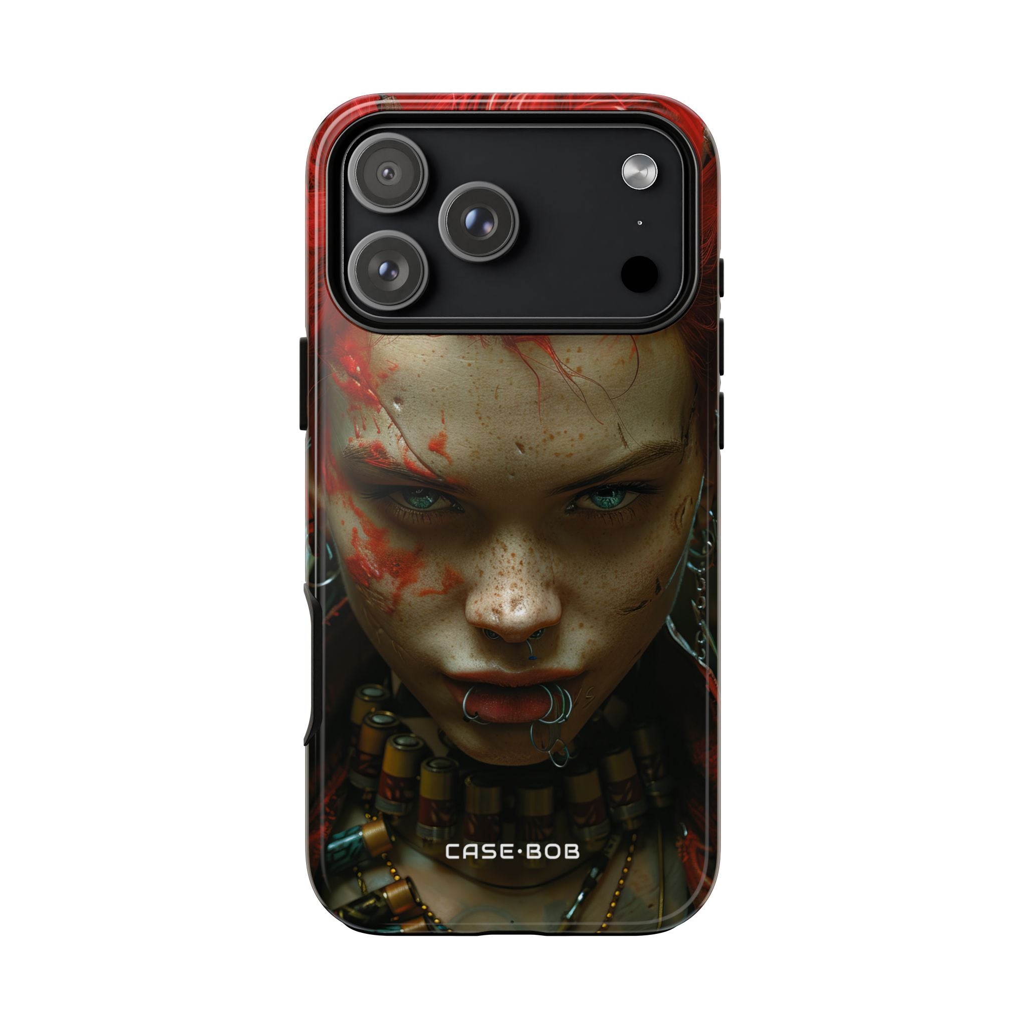 Red Spike Gaze iPhone 17 Pro Max Case - Tough