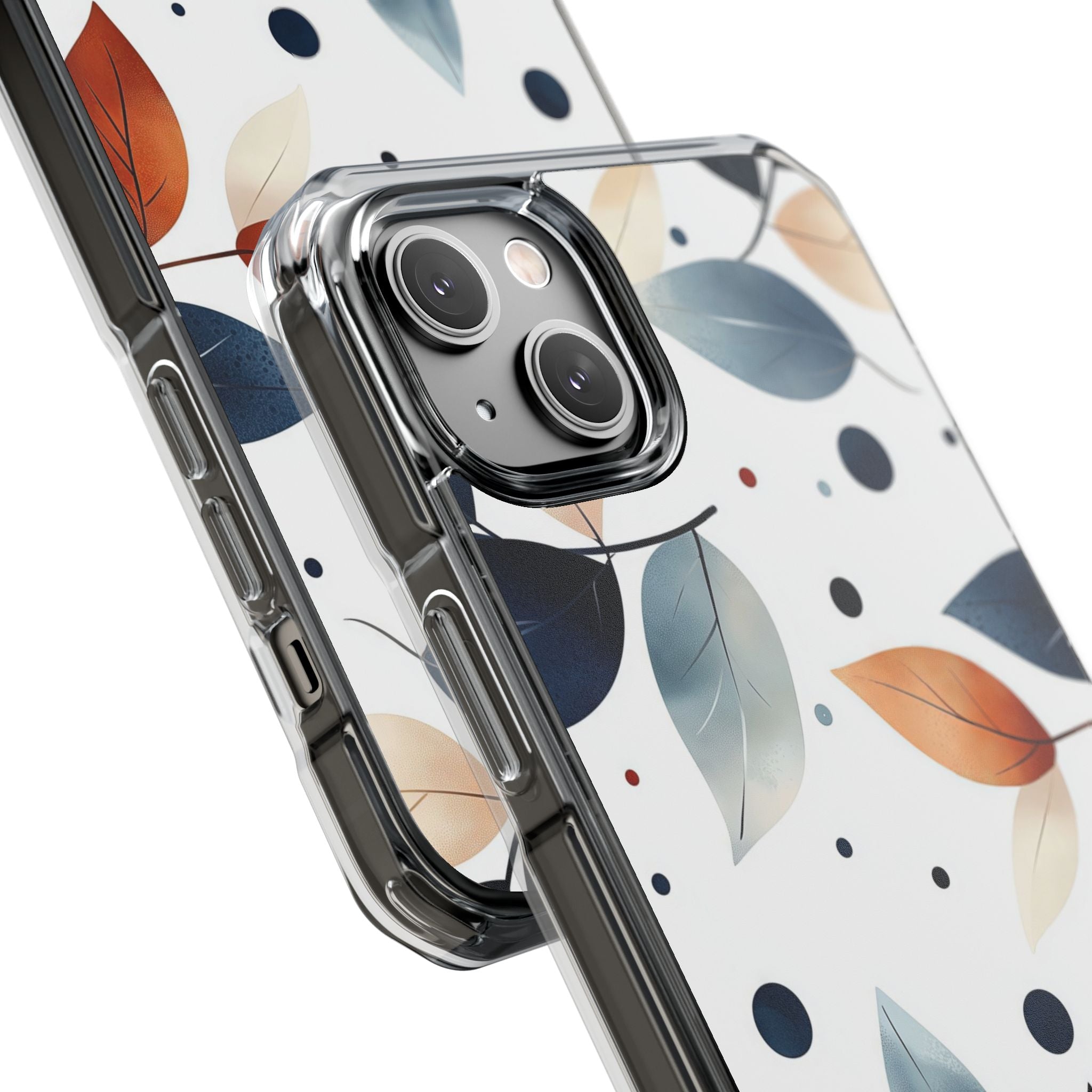 Leaves And Circles iPhone Case - Impact