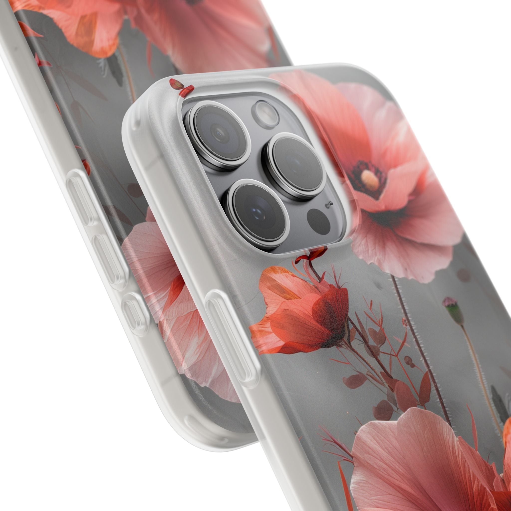 Ethereal Floral Elegance iPhone 15 - Flexi Phone Case