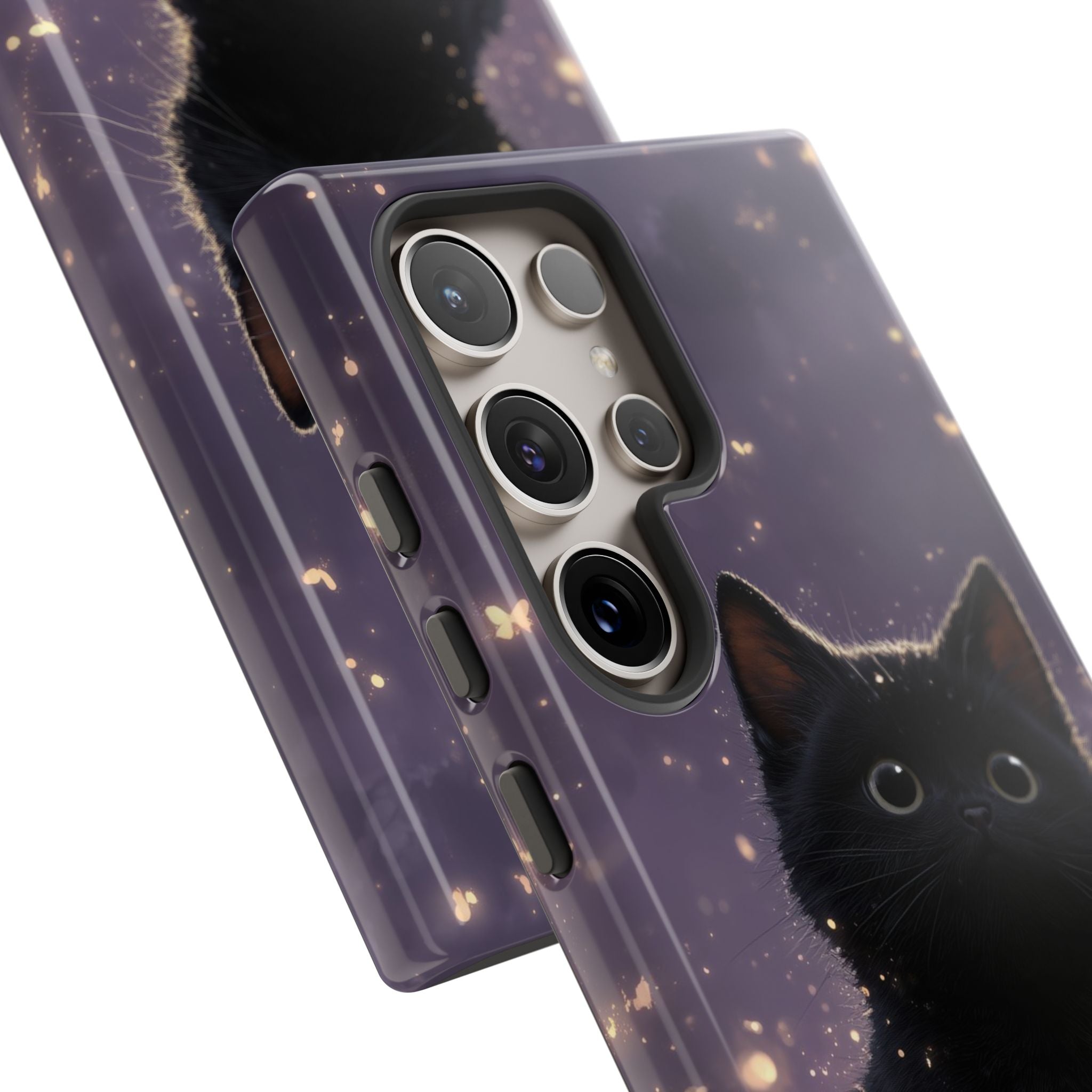 Whimsical Cat Soars - Samsung Case