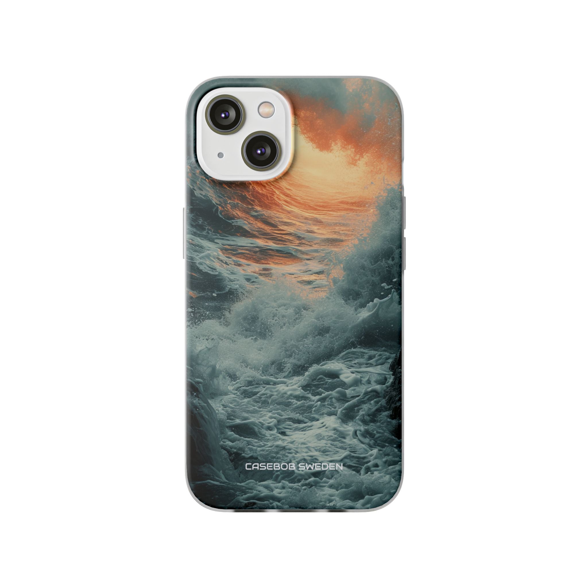 Fiery Wave Power - Flexi iPhone 14 Phone Case