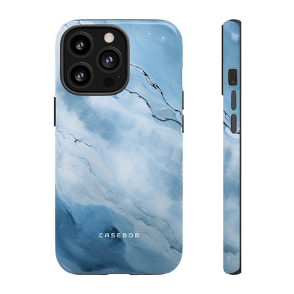 Light Navy Marble - Protective Phone Case