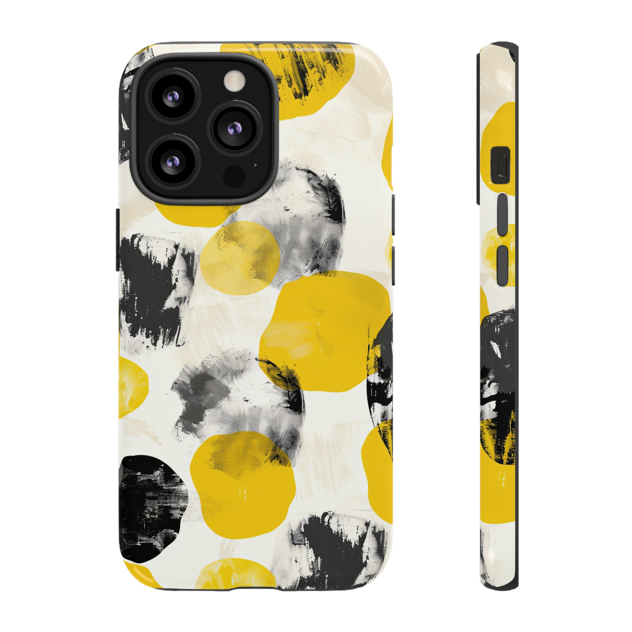 Yellow Dot Minimalism - Protective Phone Case