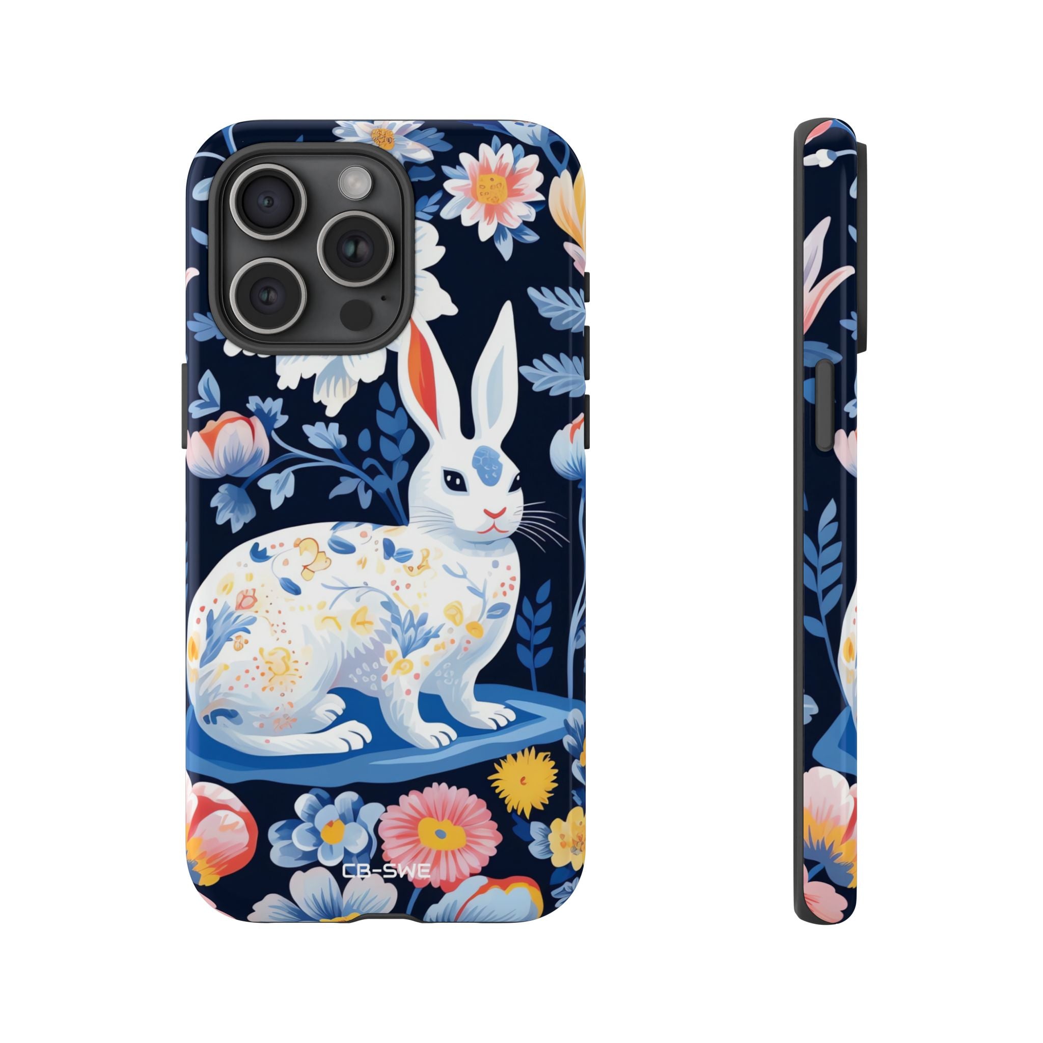 Floral Rabbit Dances - iPhone Case