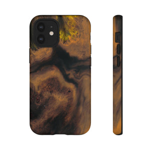 Brown Earth Ink Art - Protective Phone Case