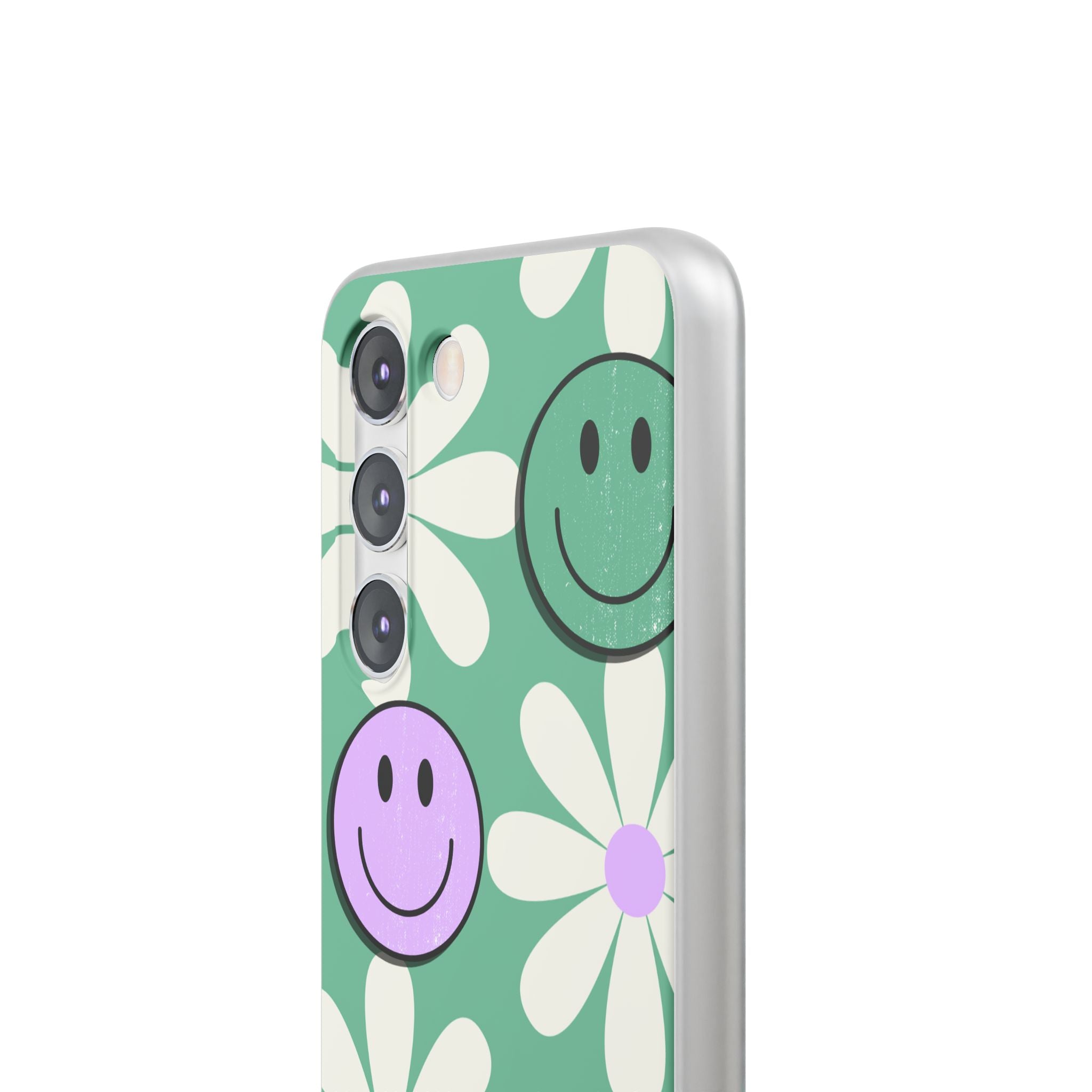 Smiley Daisy Glow Samsung S23 Case - Soft