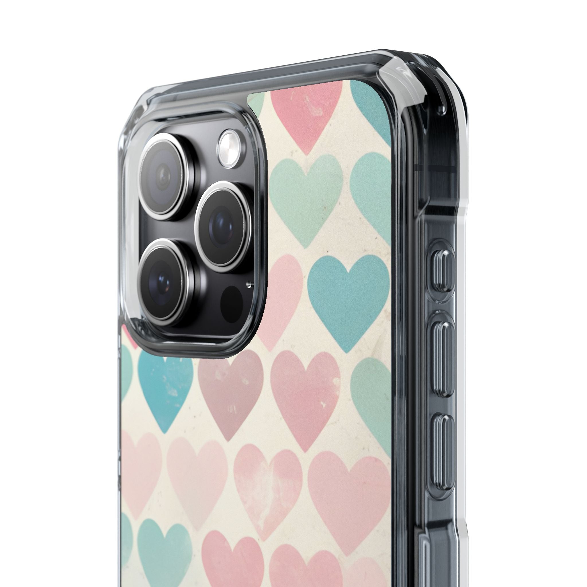 Retro Hearts Symmetry iPhone Case - Impact