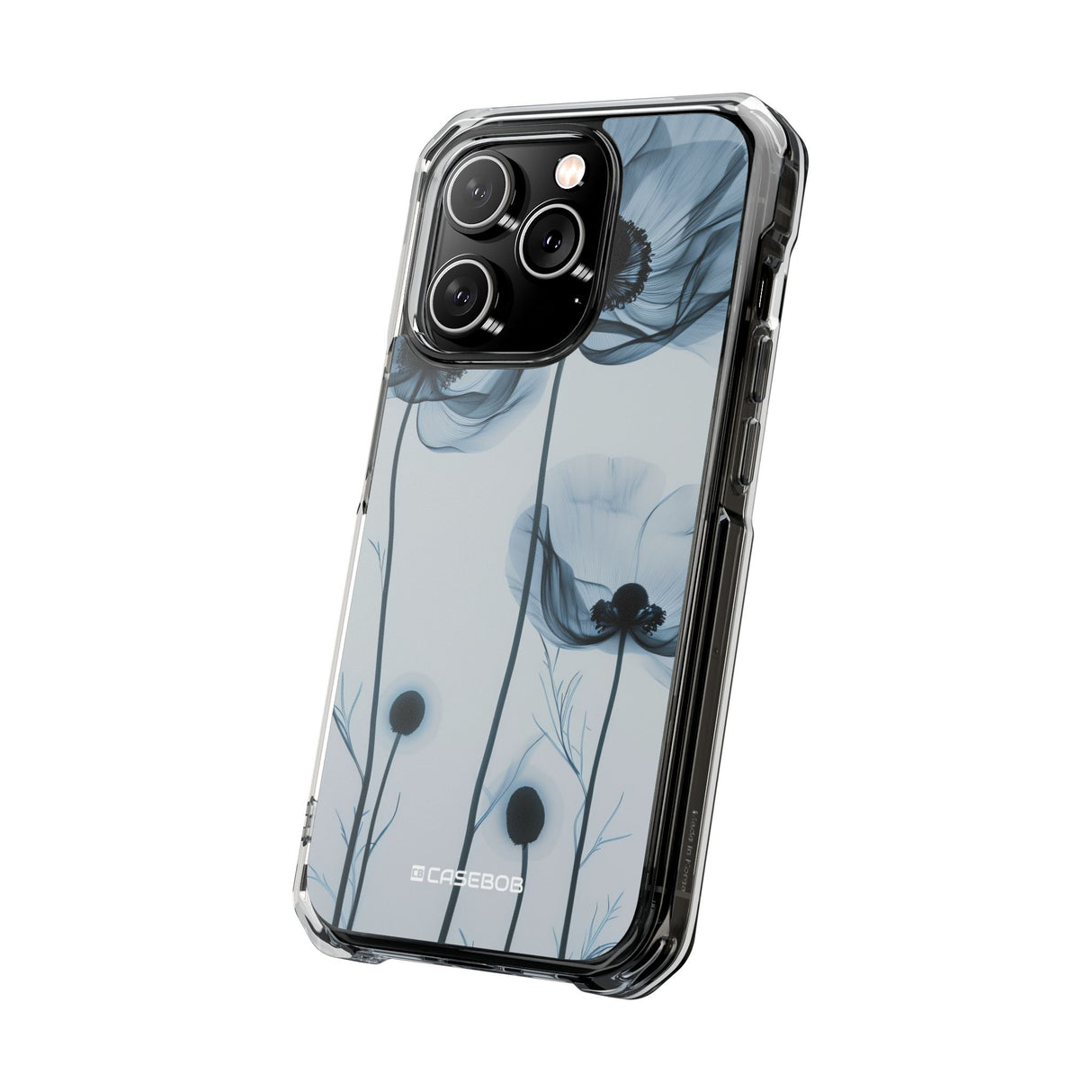 Tranquil Poppy Bloom – Handyhülle für iPhone (Clear Impact – Magnetisch) 