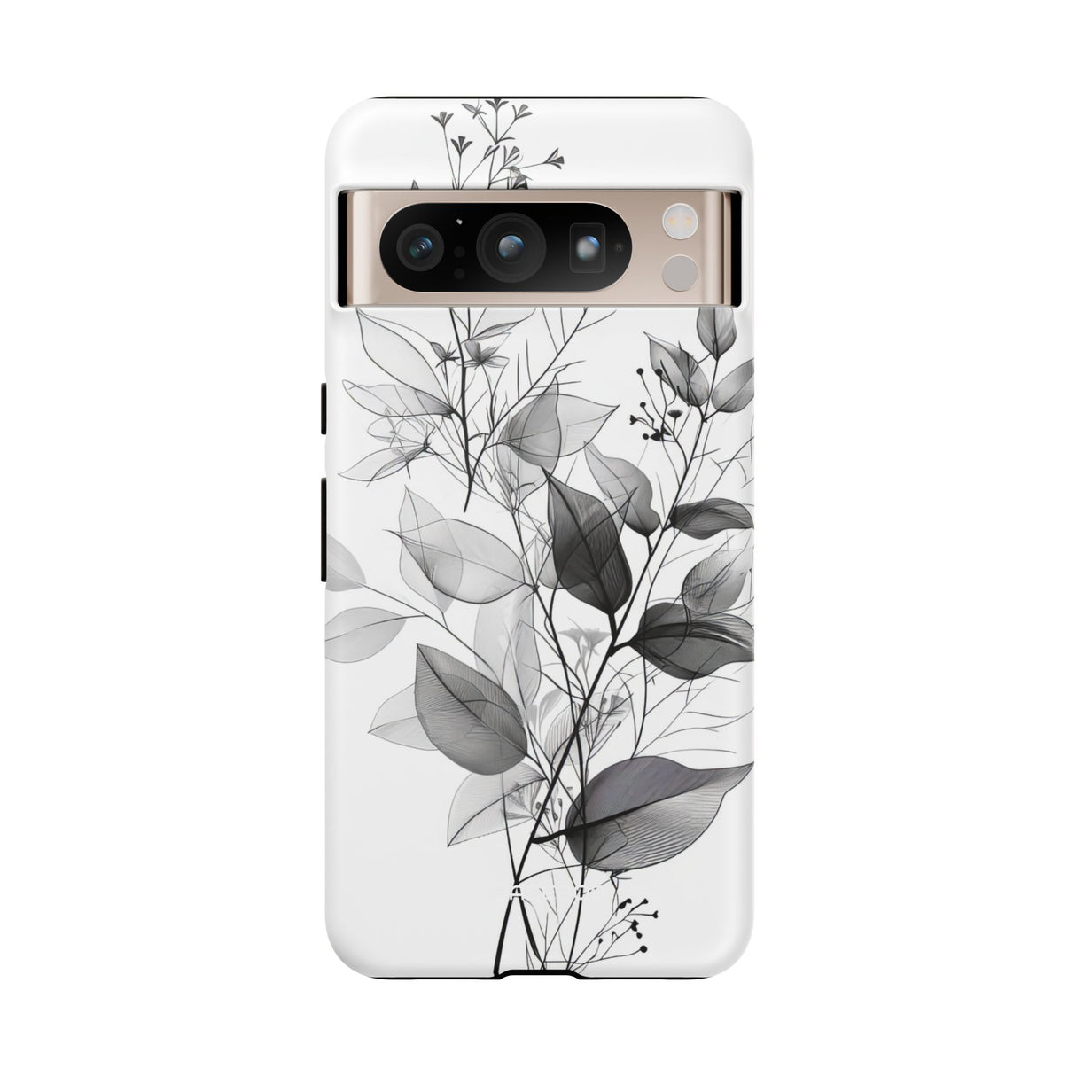 Botanical Elegance in Monochrome - for Google Pixel 8