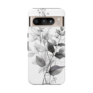 Botanical Elegance in Monochrome - for Google Pixel 8