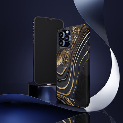 Elegant Gold Streams - iPhone Case