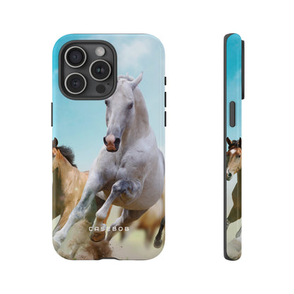 Blue Sky Horses - Protective Phone Case