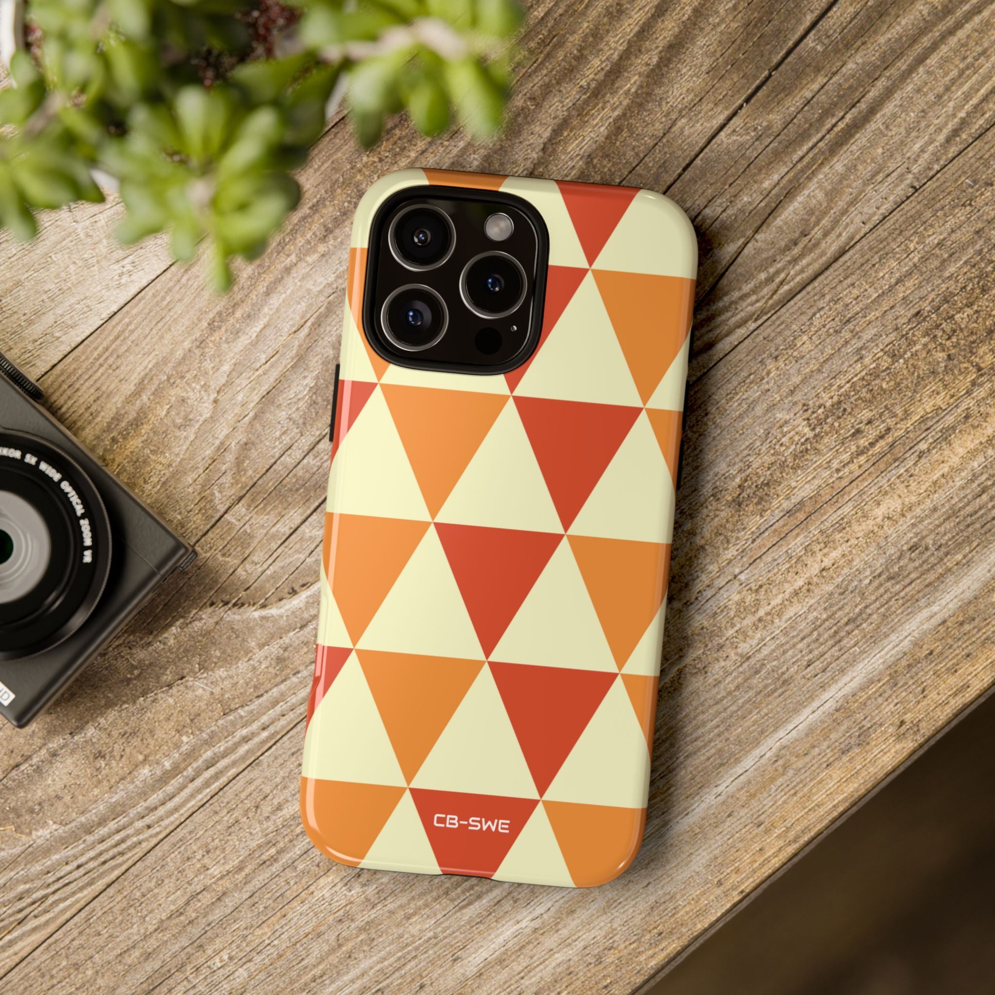 Autumn Triangles Dance - iPhone Case