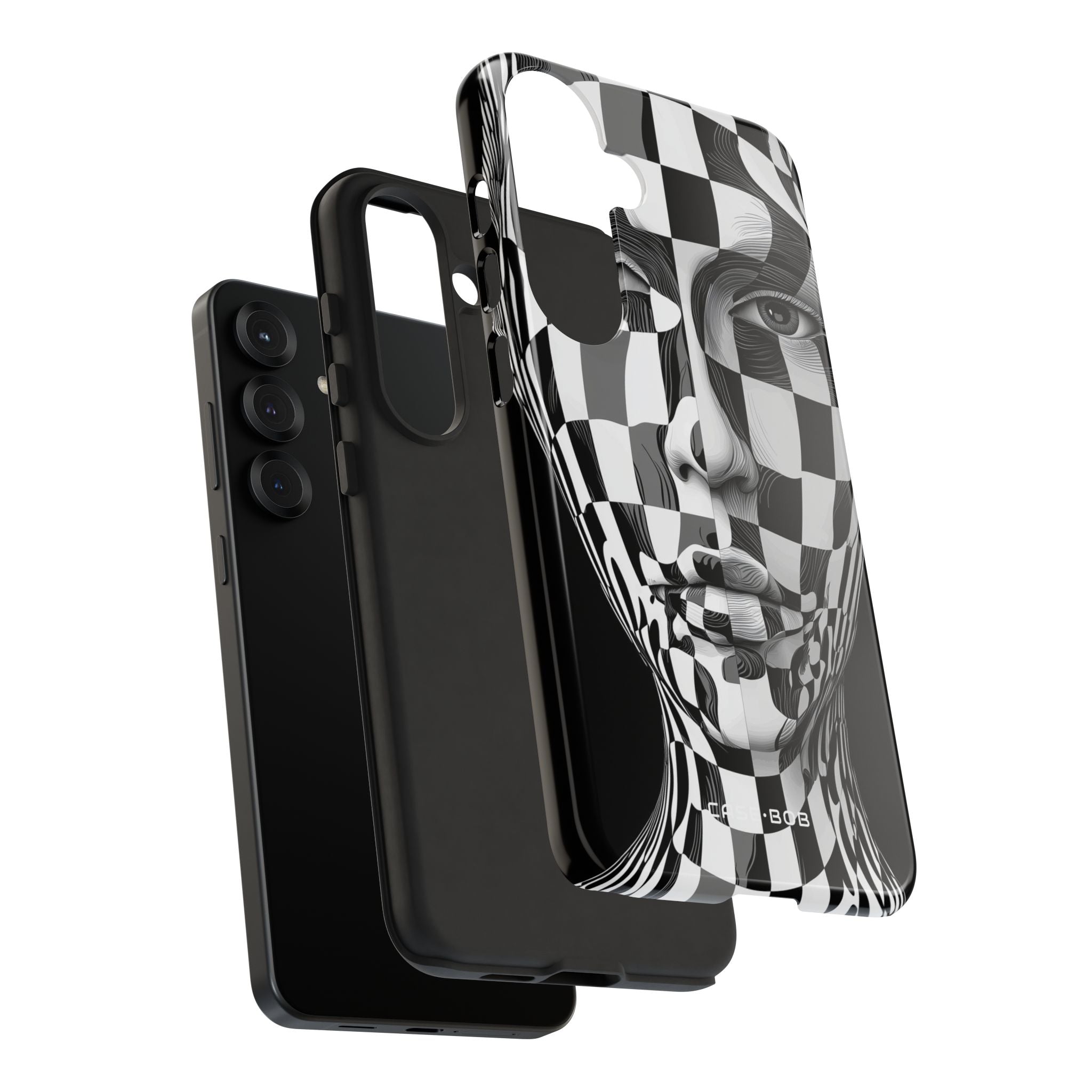 Checkered Face Samsung S25 Plus Case - Tough