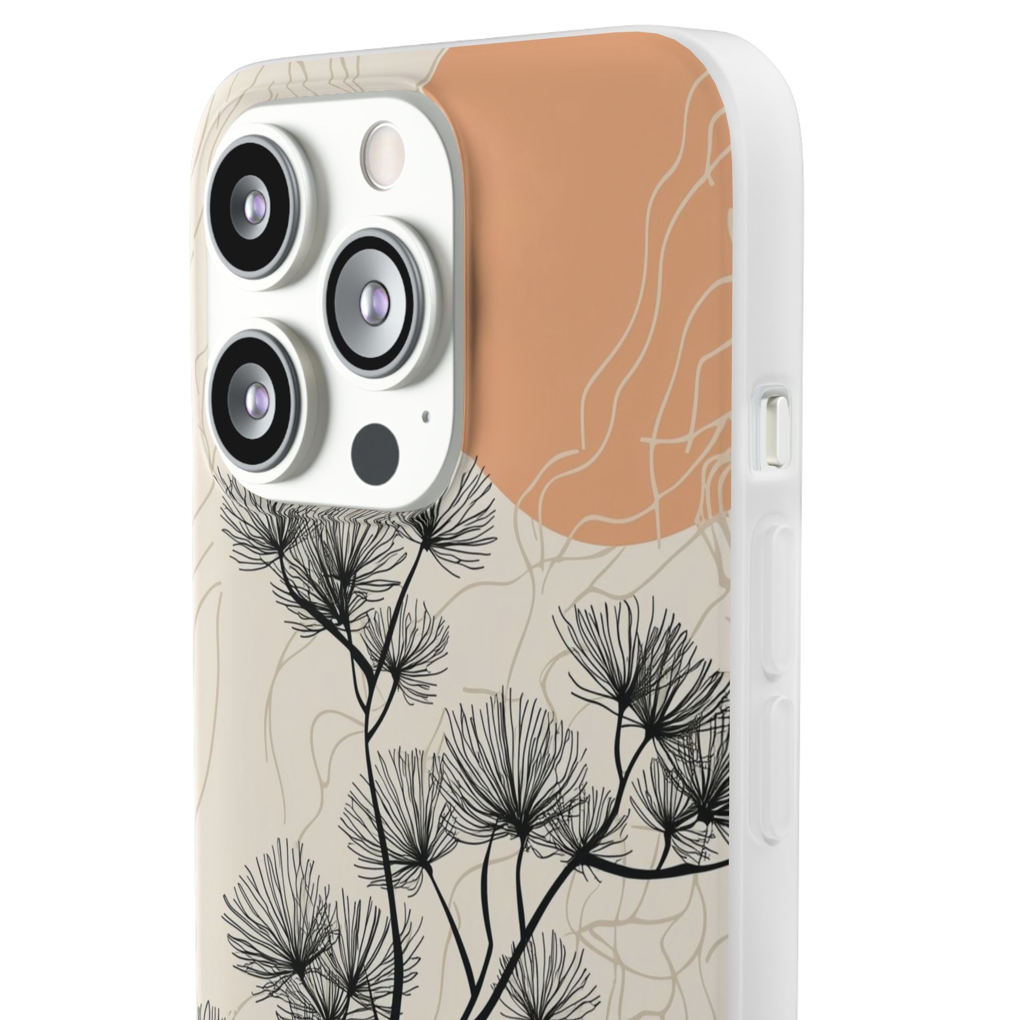 Spiky Tree Sunset iPhone 13 Pro - Soft