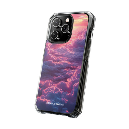 Pink Purple Clouds - Clear Impact iPhone 14 Phone Case