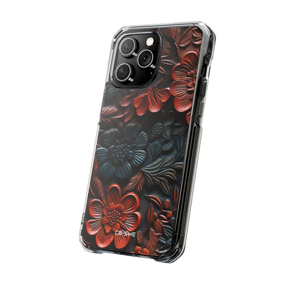 Sculpted Floral Elegance iPhone Case - Impact