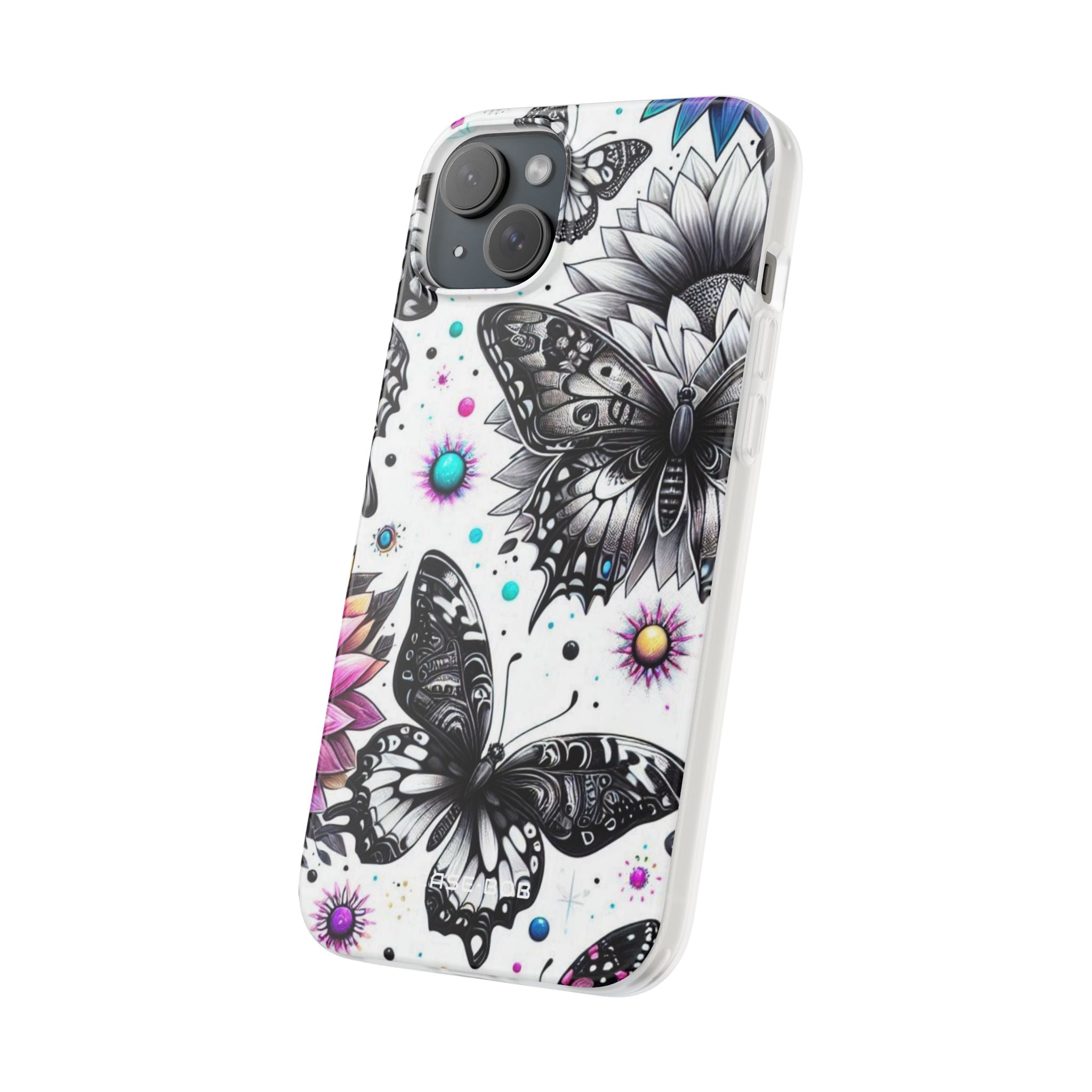 Butterfly Bloom iPhone 15 Plus Case - Soft