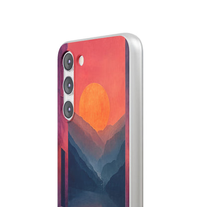 Surreal Sunset Landscape - Flexi Samsung S23 Phone Case