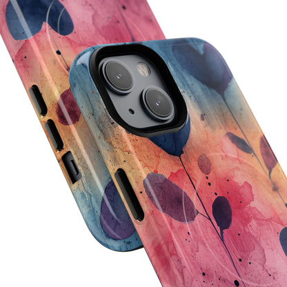 Watercolor Heart Art - Tough + MagSafe® iPhone 14 Phone Case