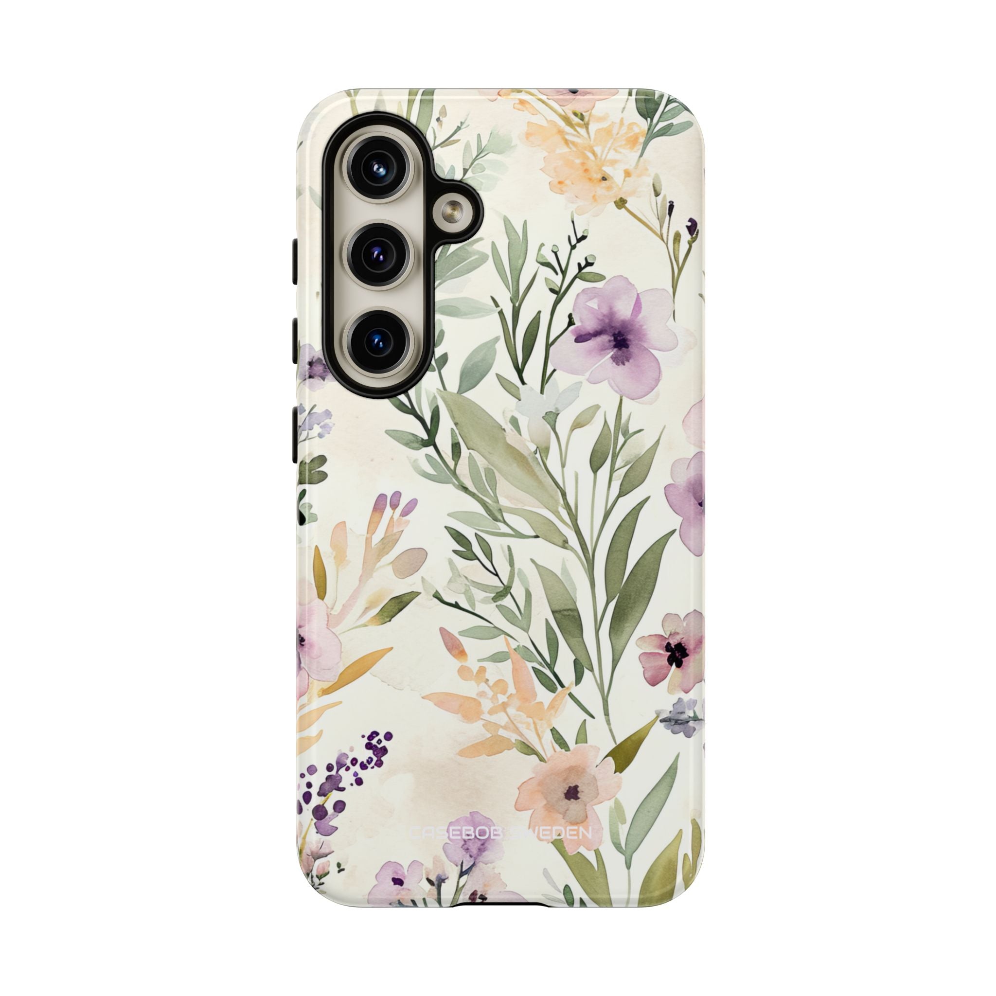 Soft Green Lavender Floral Pattern - Tough Samsung S24 Phone Case