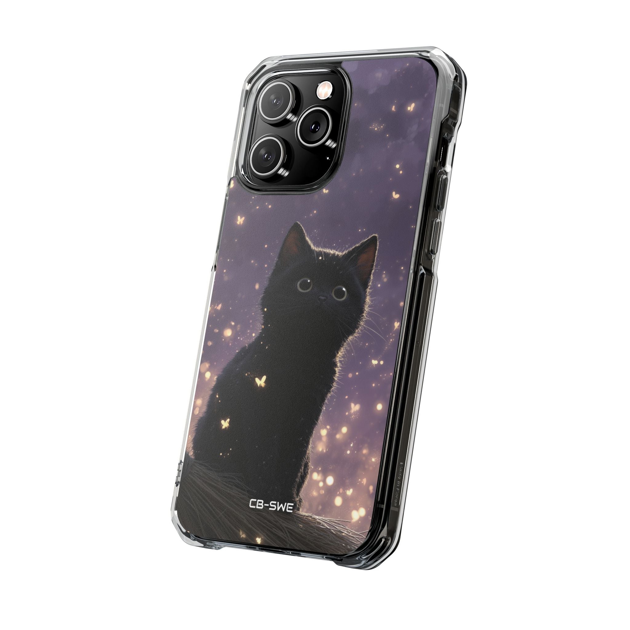 Whimsical Cat Soars iPhone Case - Impact