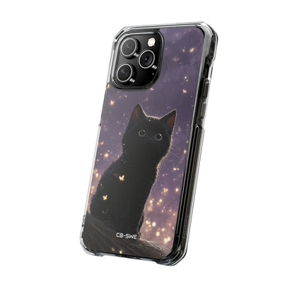 Whimsical Cat Soars iPhone Case - Impact